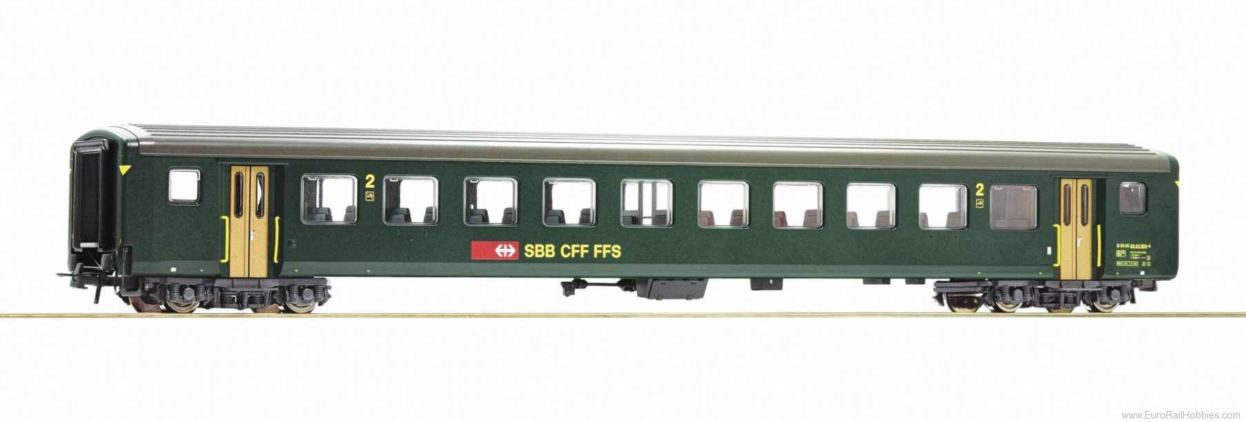 Roco 74572 2nd class fast train coach EW II, SBB (Factor