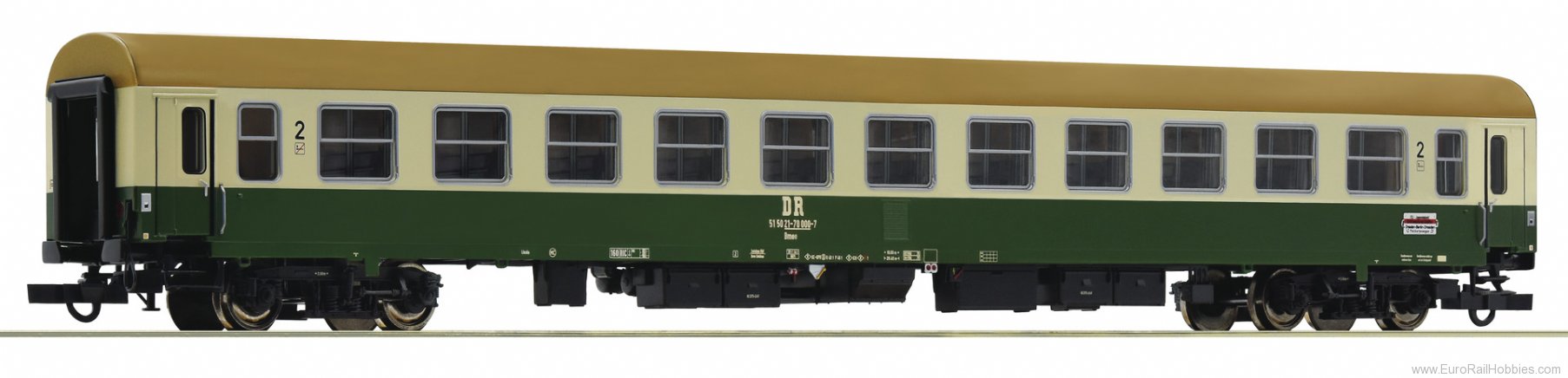 Roco 74817 DR 2nd class Express Train Coach