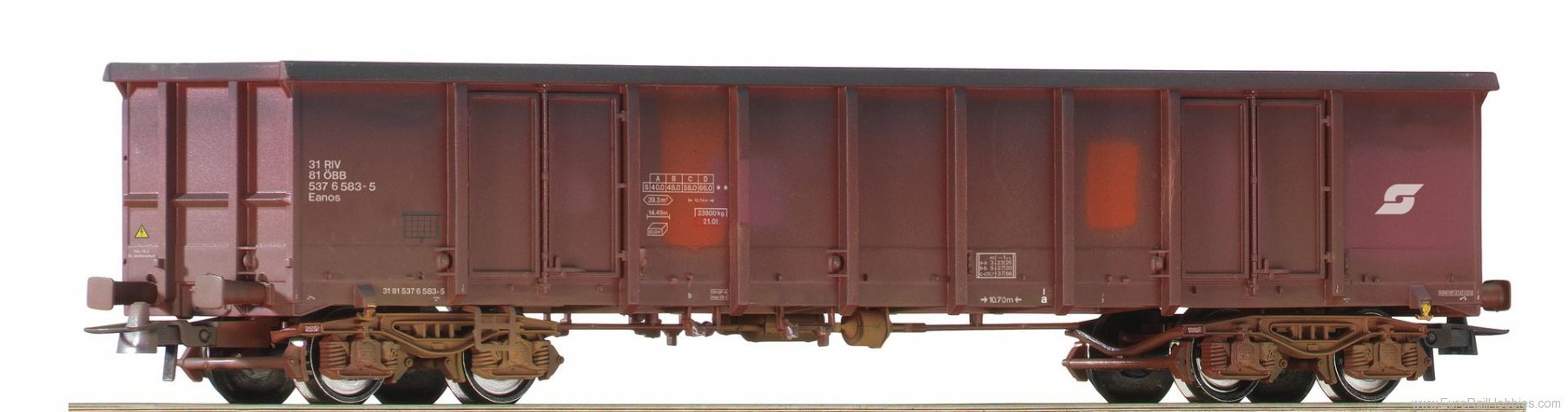 Roco 75992 31815377 204-7, open goods wagon weathered, O