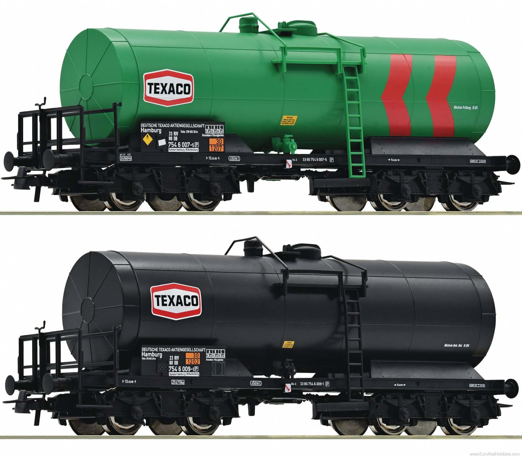 Roco 76013 DB 2 piece set: Tank wagons 