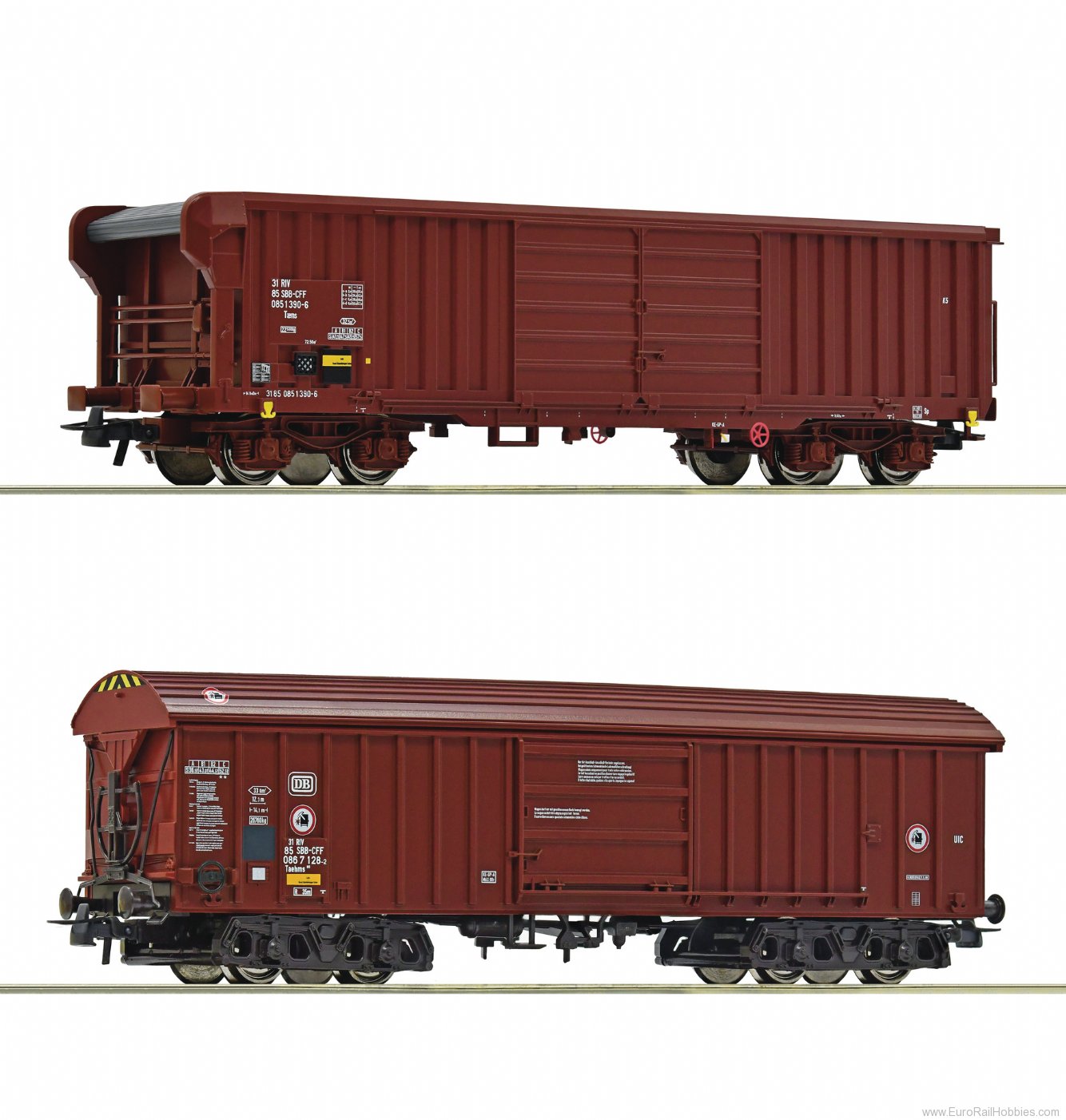 Roco 76020 SBB 2 piece set: Goods wagons 