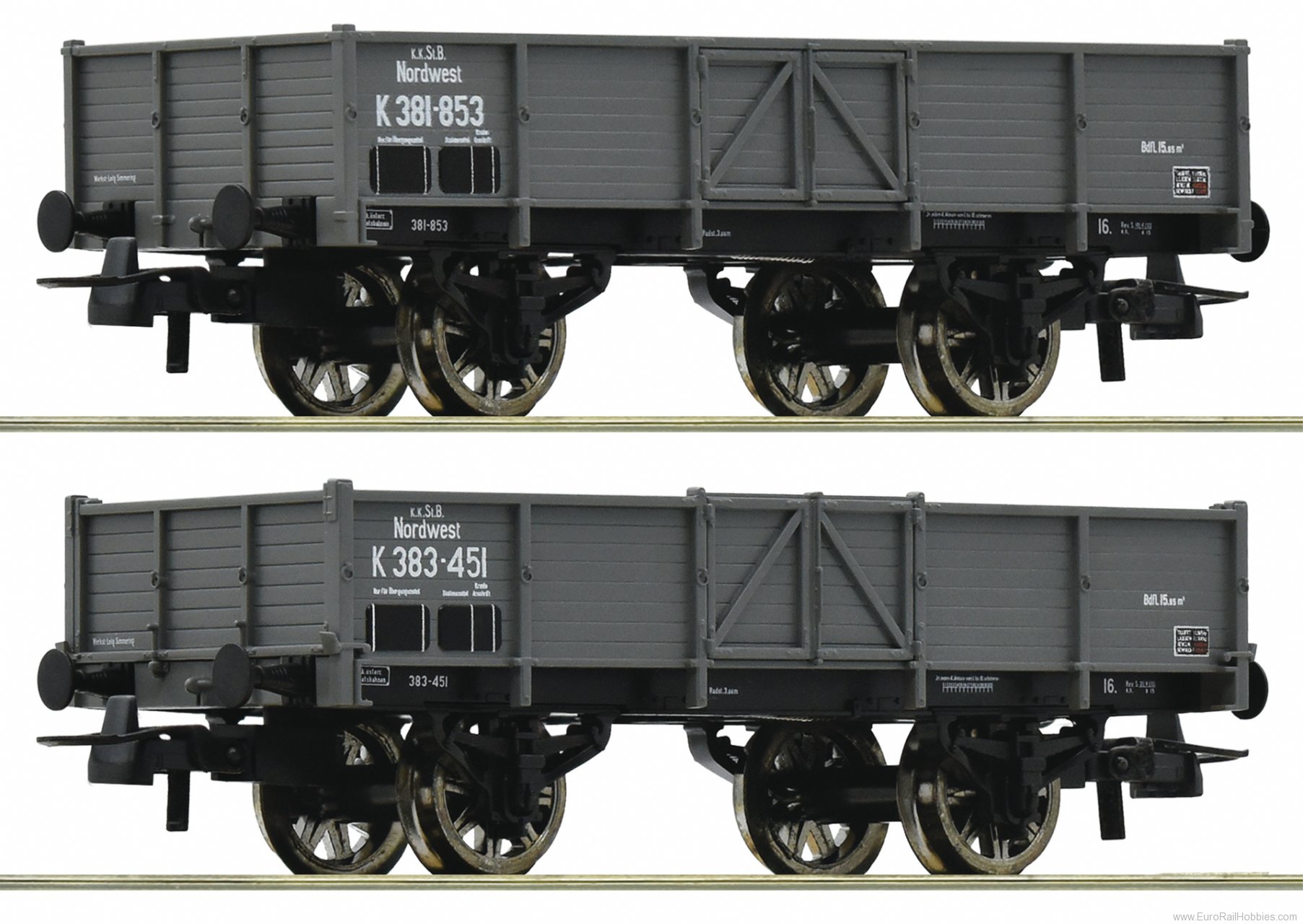 Roco 76048 KKSTB/BBO Gondolos 2 Piece Set            