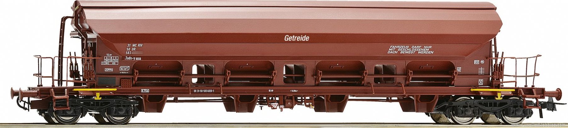 Roco 76523 Swing roof wagon Getreide Grain, DR 