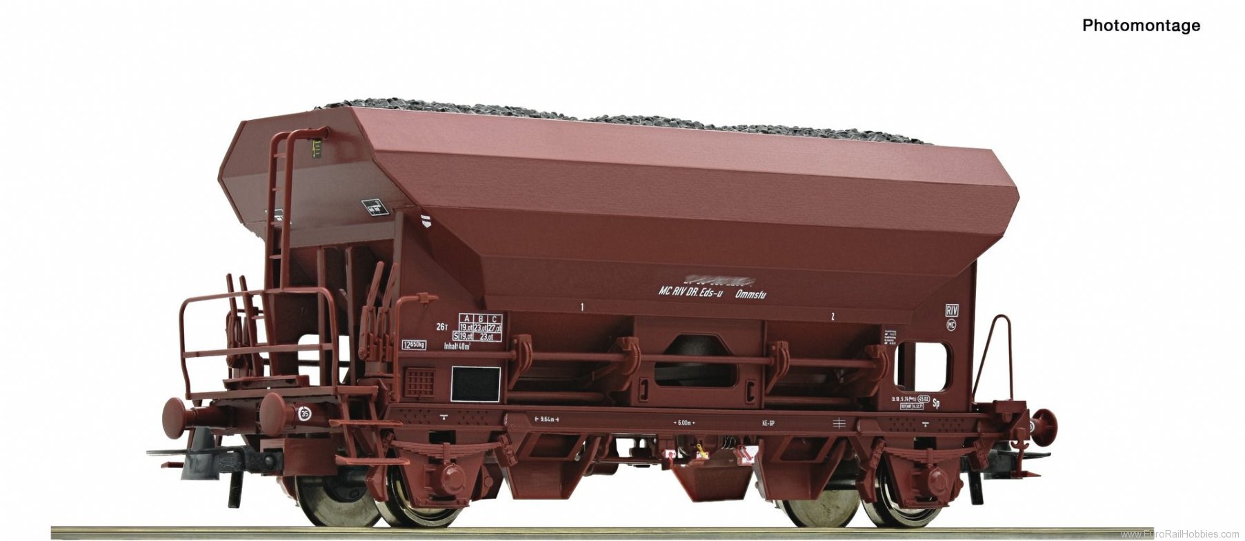 Roco 76576 DR Self Unloading Hopper Wagon
