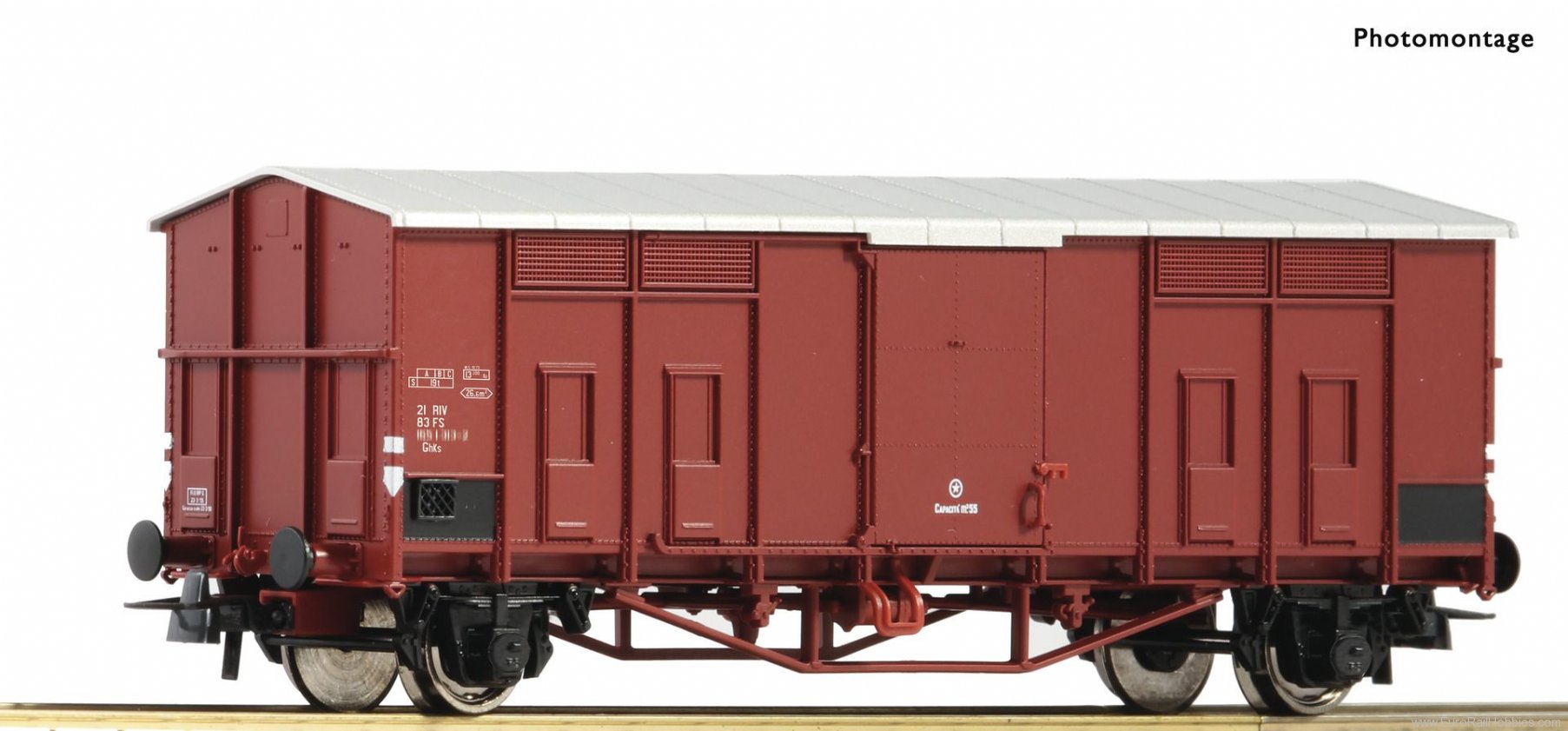 Roco 76597 Pitched roof wagon, FS