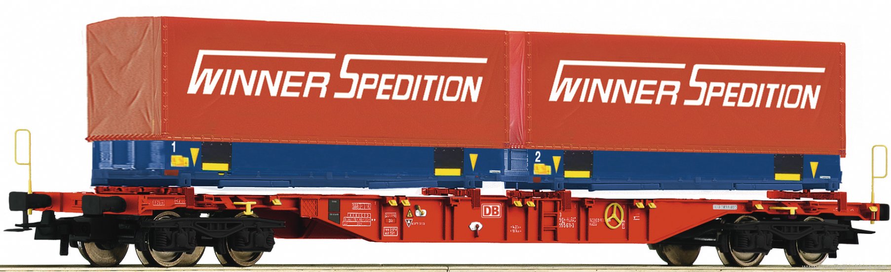 Roco 76621 HO Container carrier wagon, DB AG