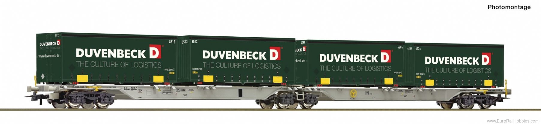Roco 76635 Double container carrier wagon, DB AG