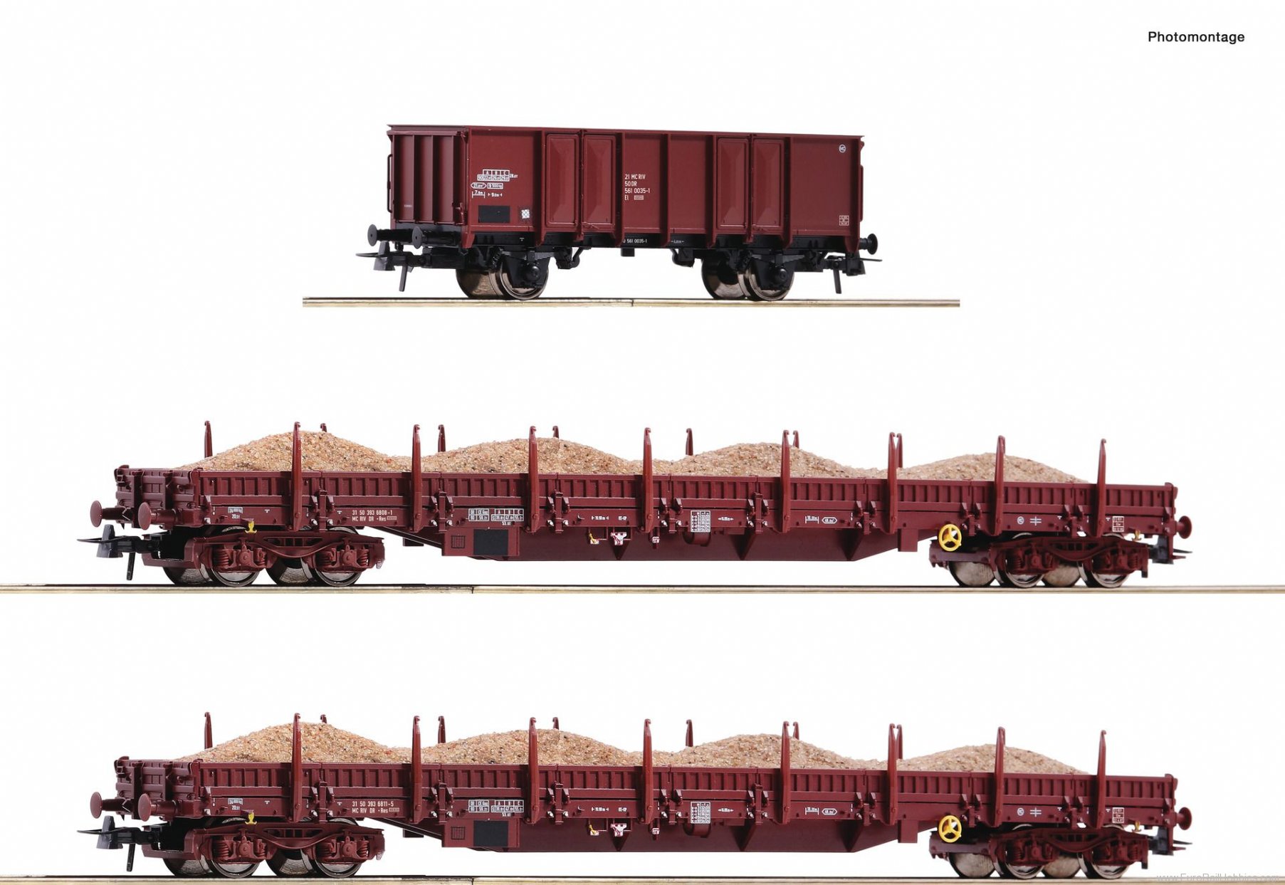 Roco 77041 3 piece set (1): âSand trainâ, DR