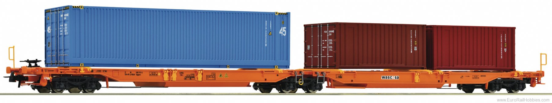 Roco 77360 Articulated double pocket wagon, Wascosa 