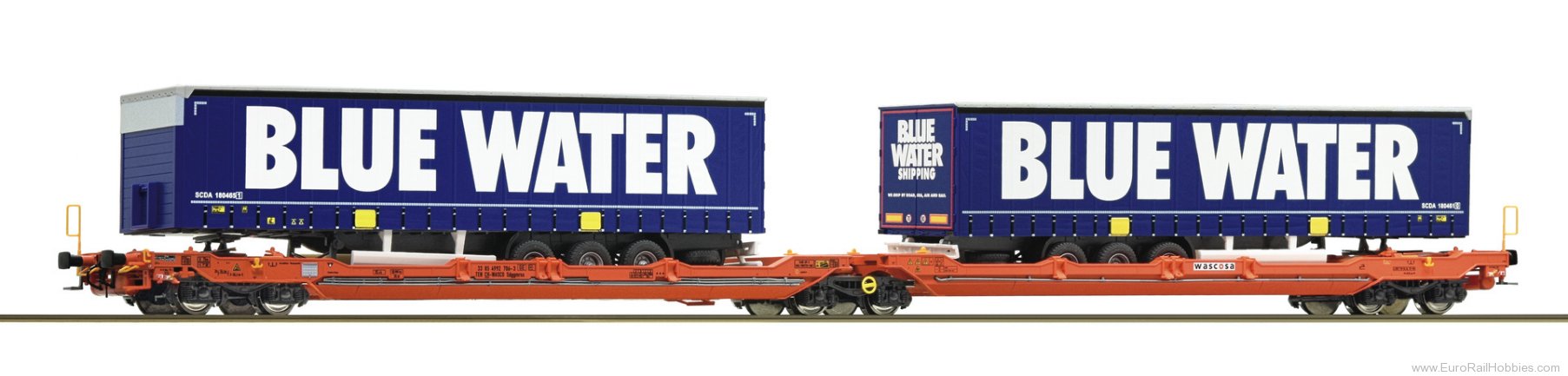 Roco 77387 Wascosa Articulated double pocket wagon T3000