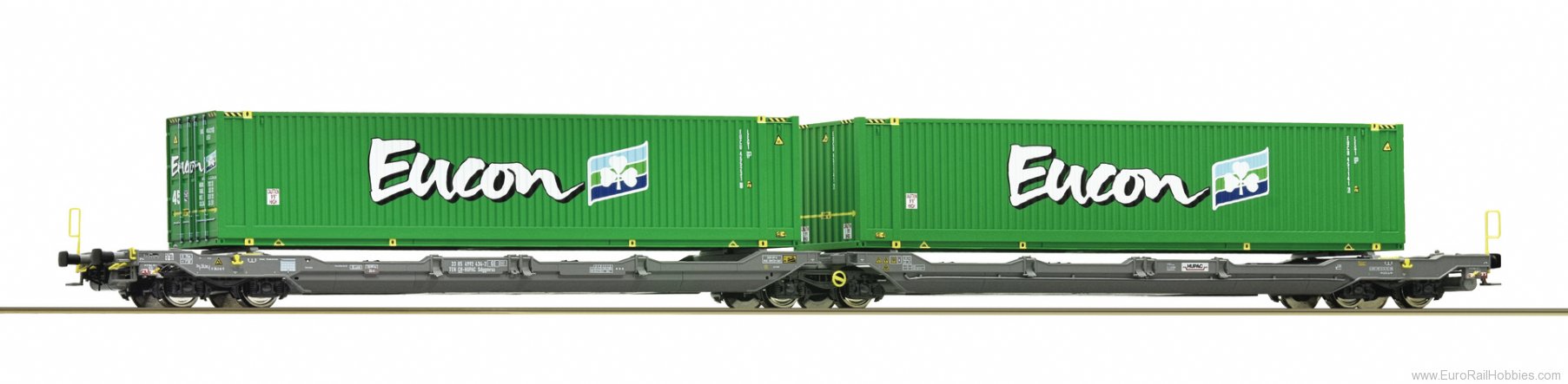 Roco 77398 Hupac Articulated double pocket wagon T3000e 