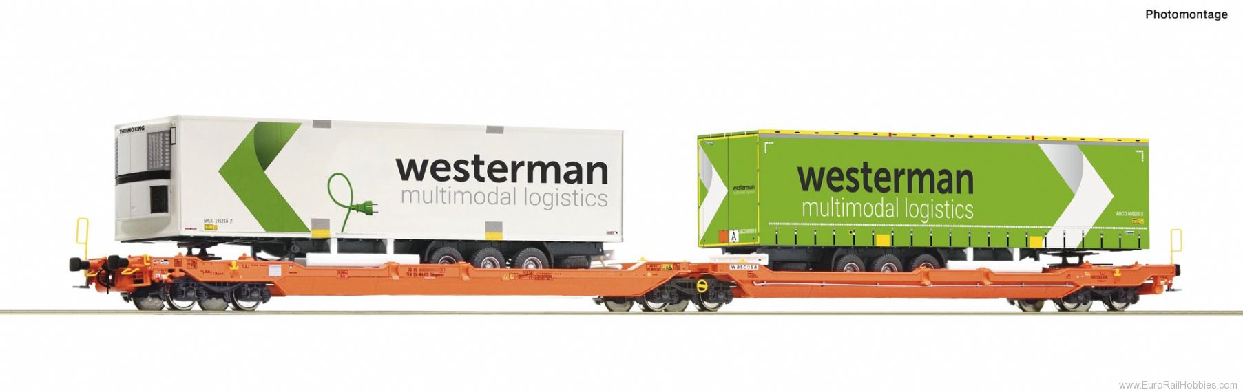 Roco 77399 Articulated double pocket wagon T3000e, Wasco