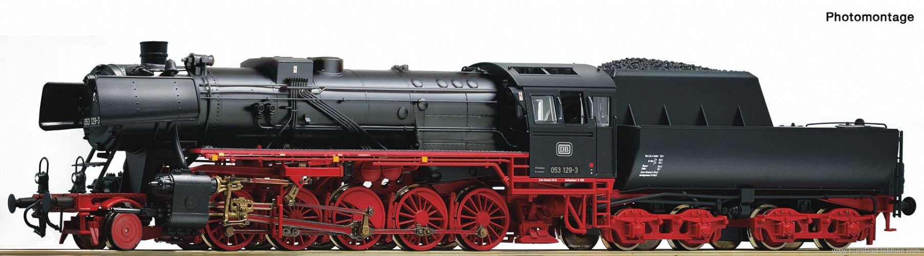 Roco 78141 DB Steam locomotive 053 129-3, (Marklin AC Di