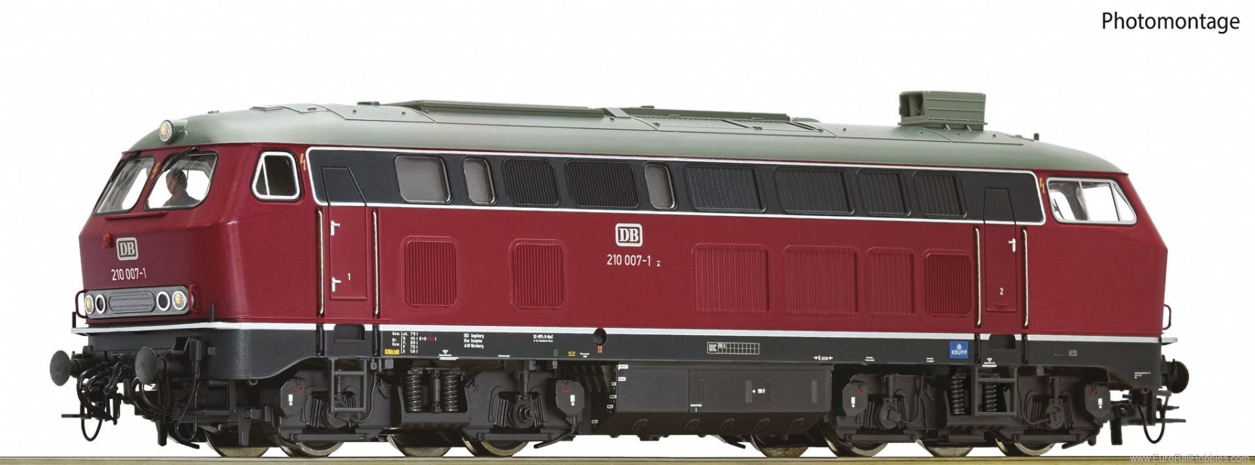 Roco 78765 DB Diesel locomotive 210 007-1, (Marklin AC D