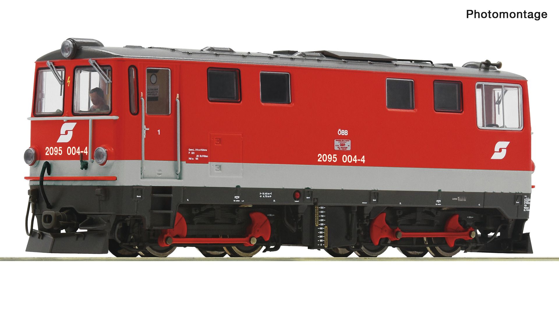 Roco 33295 HOe OBB Diesel locomotive 2095 004-4, DCC