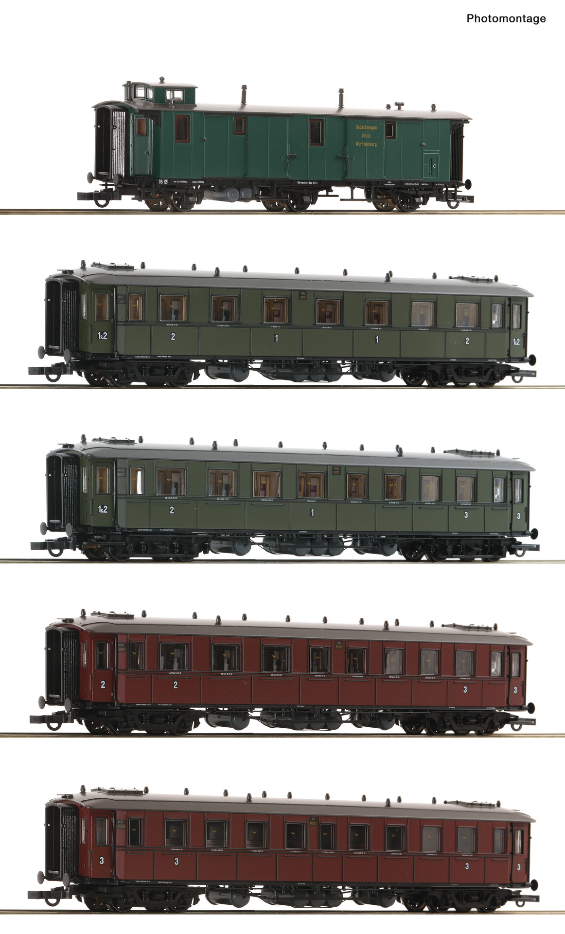 Roco 6200076 HO Roco KWSTE 5 Piece Set: Express Train
