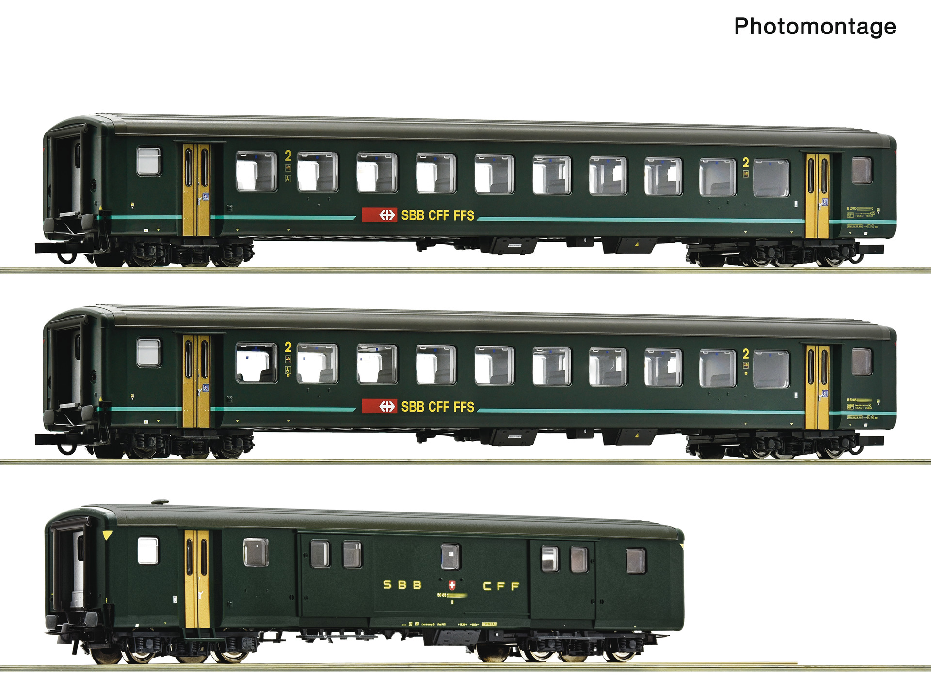 Roco 44496 _ SBB CFF FFS Personenwagen 2 Klasse _ Spur H0 | Acheter sur