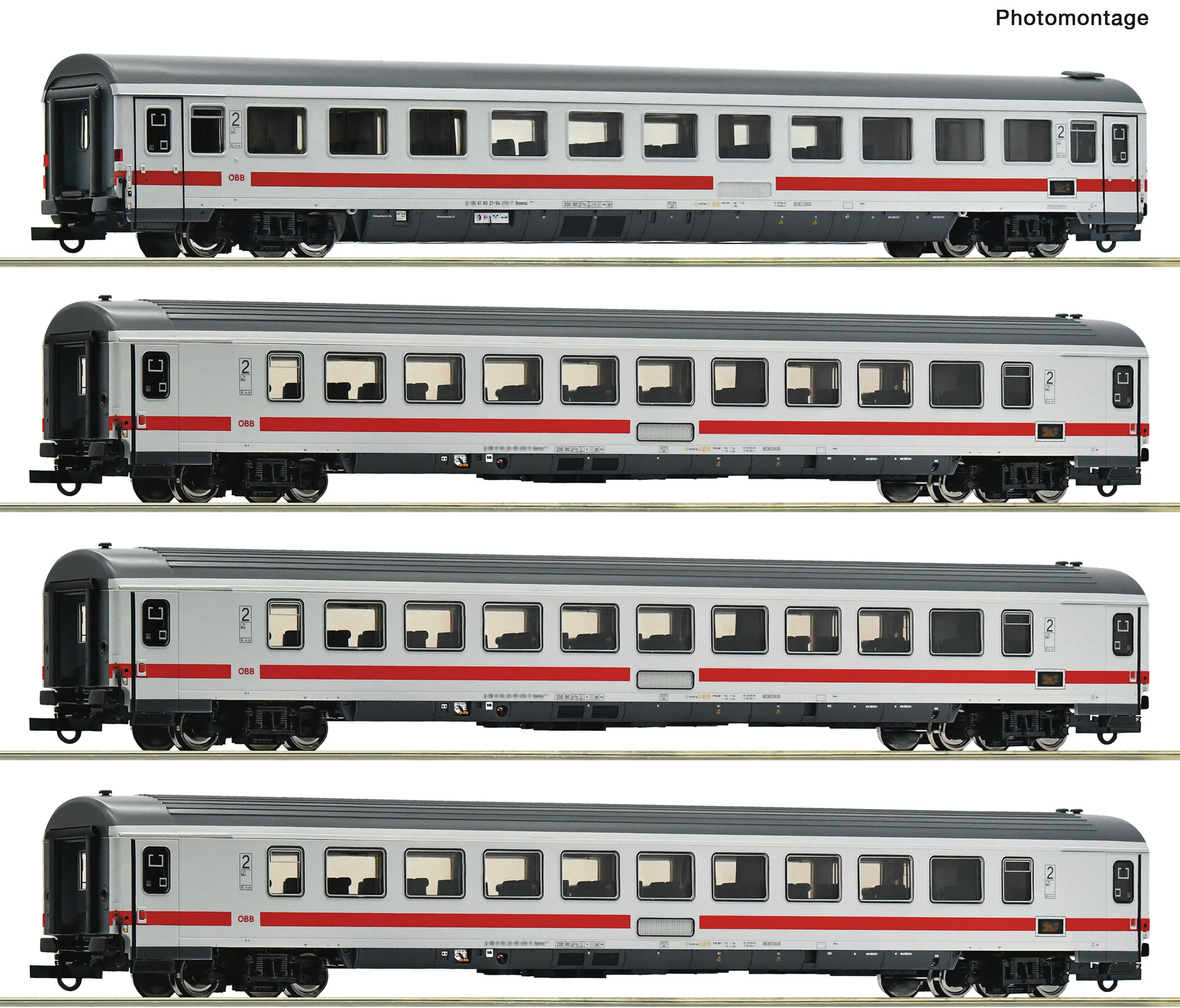 Roco 6200187 HO Roco OBB 4 piece set: Express Train
