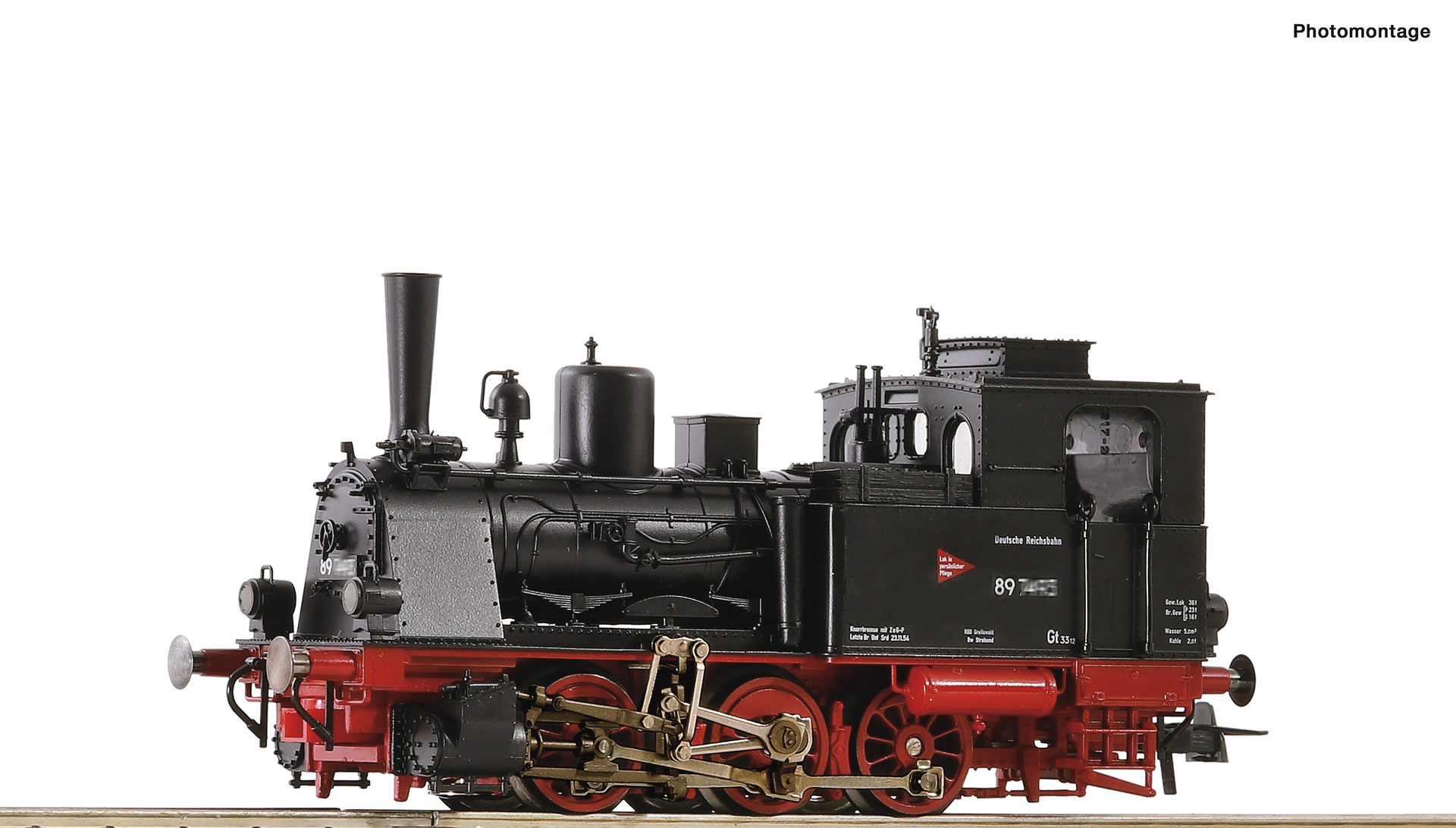 Roco 70045 HO Steam locomotive class 89.70-75, DR