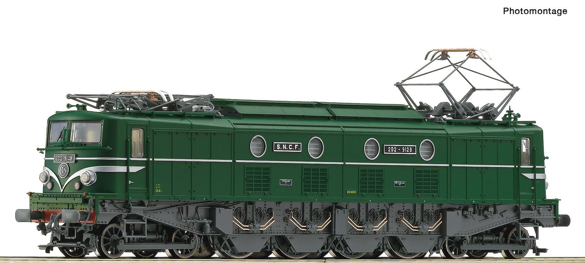 Roco 70470 HO SNCF Electric locomotive 2D2 9128,