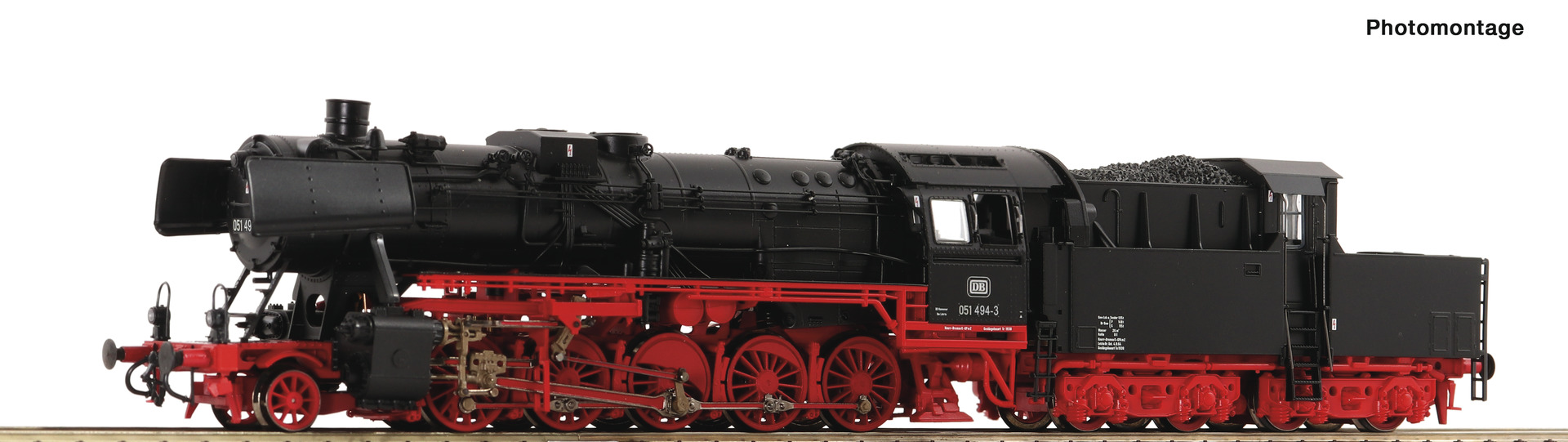 Roco 7100010 HO Steam locomotive 051 494-3, DB (DC