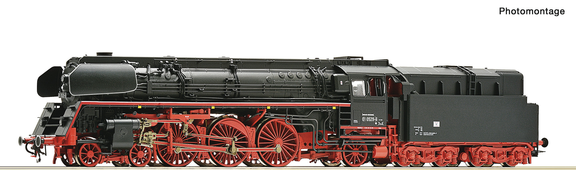 Roco 7110017 HO Roco DR Steam locomotive 01 0529-6