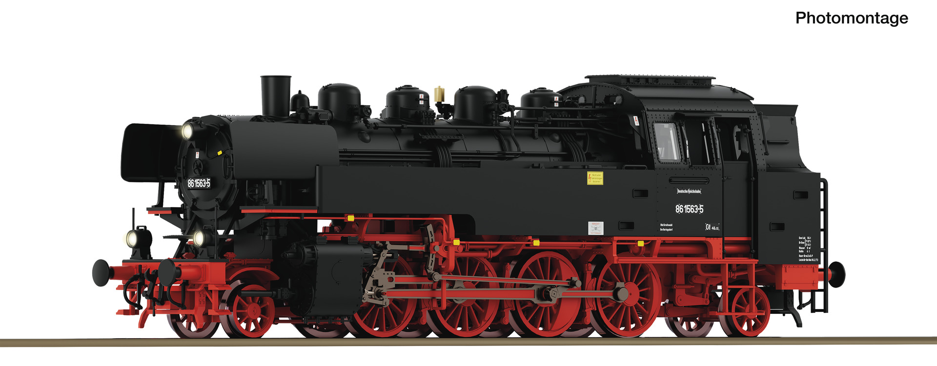 Roco 7110032 HO Roco DR BR 86 Steam Locomotive DCC