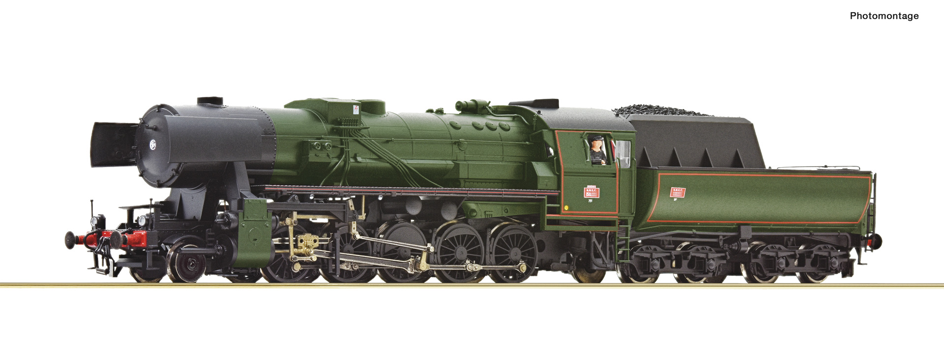 Roco 7110038 HO Roco SNCF 150Y Steam Locomotive DCC