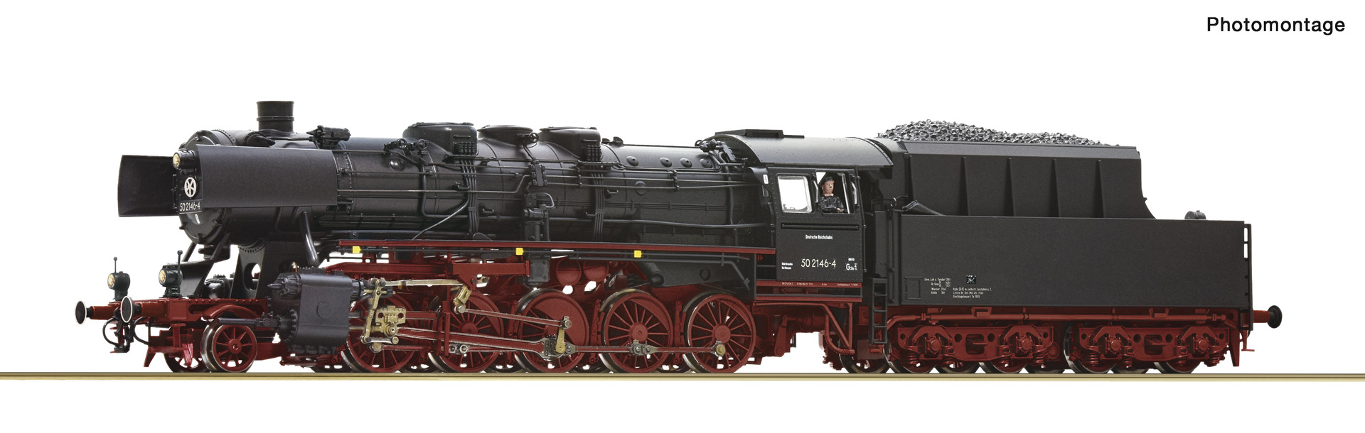 Roco 7110039 HO Roco DR BR 50 2146-4 Steam Locomotive