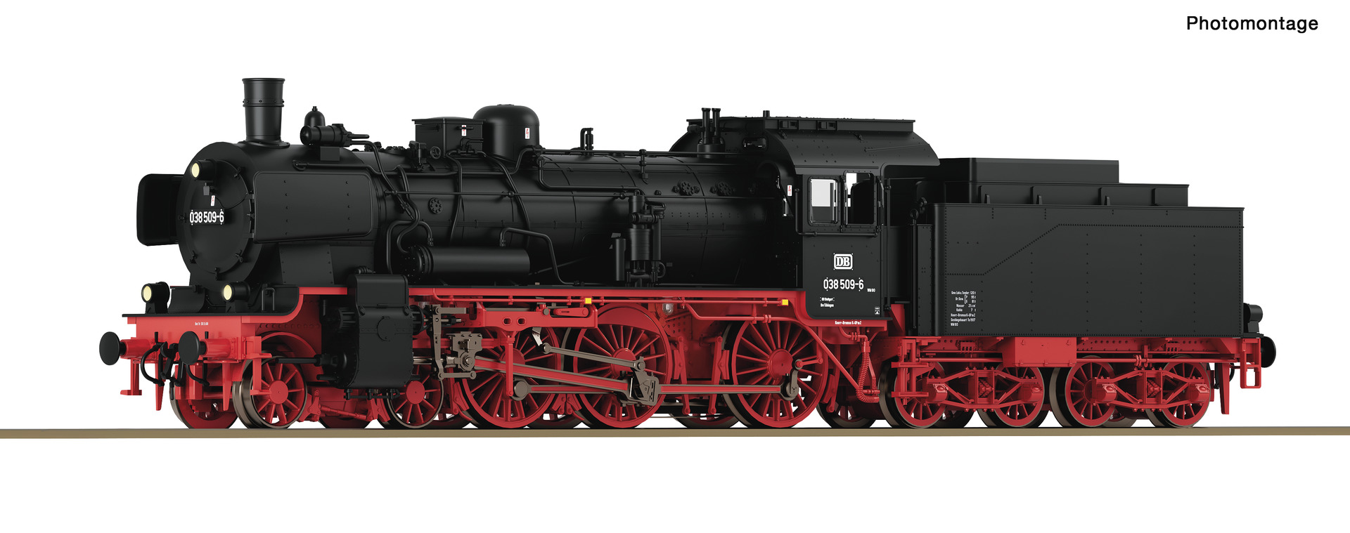 Roco 71379 HO DB Steam locomotive class 038