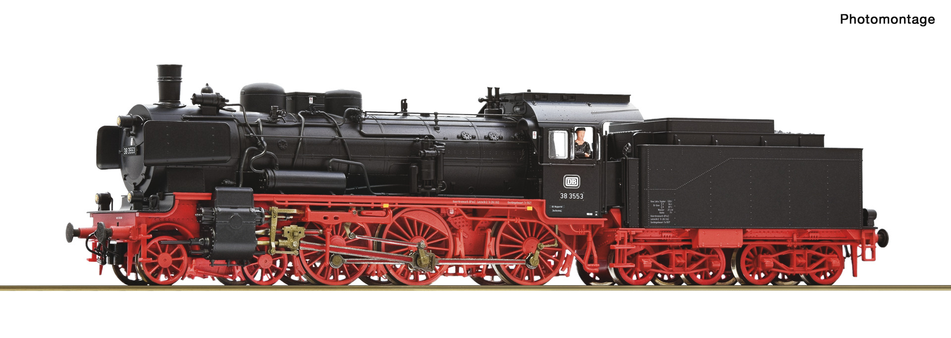 Roco 71388 HO Roco DB 38 3553 Steam locomotive DCC
