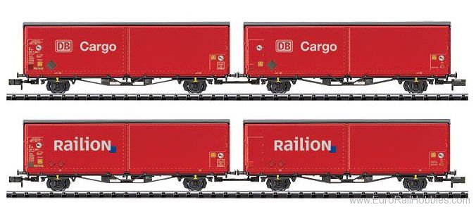 Trix 15544 DB AG Sliding Wall Boxcar Set