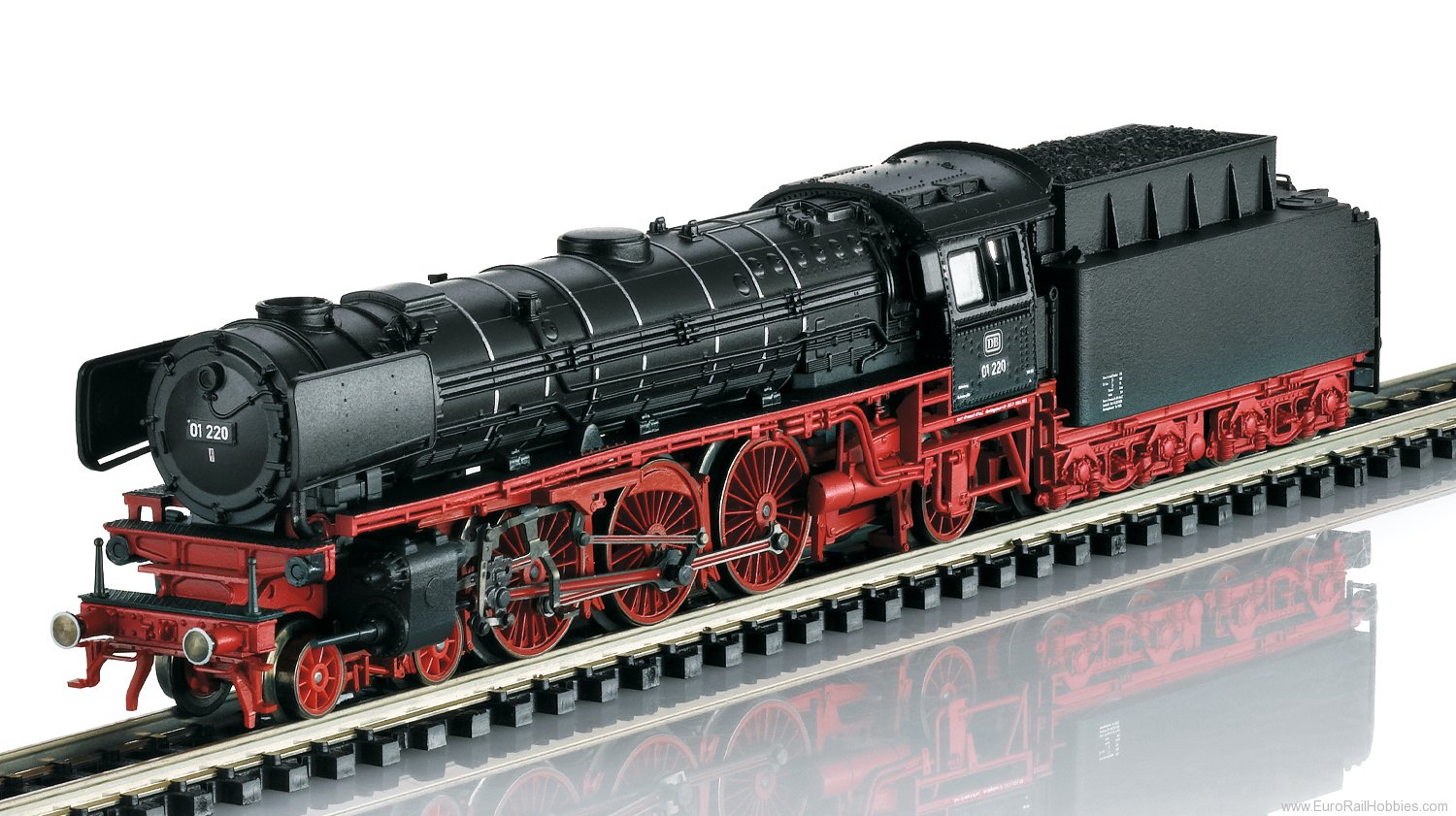 Trix 16015 DB 01 220 Steam Locomotive, DCC w/Sound - Min
