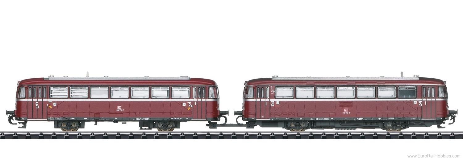 Trix 16982 DB AG Class 796 Powered Rail Car and 996 Cont