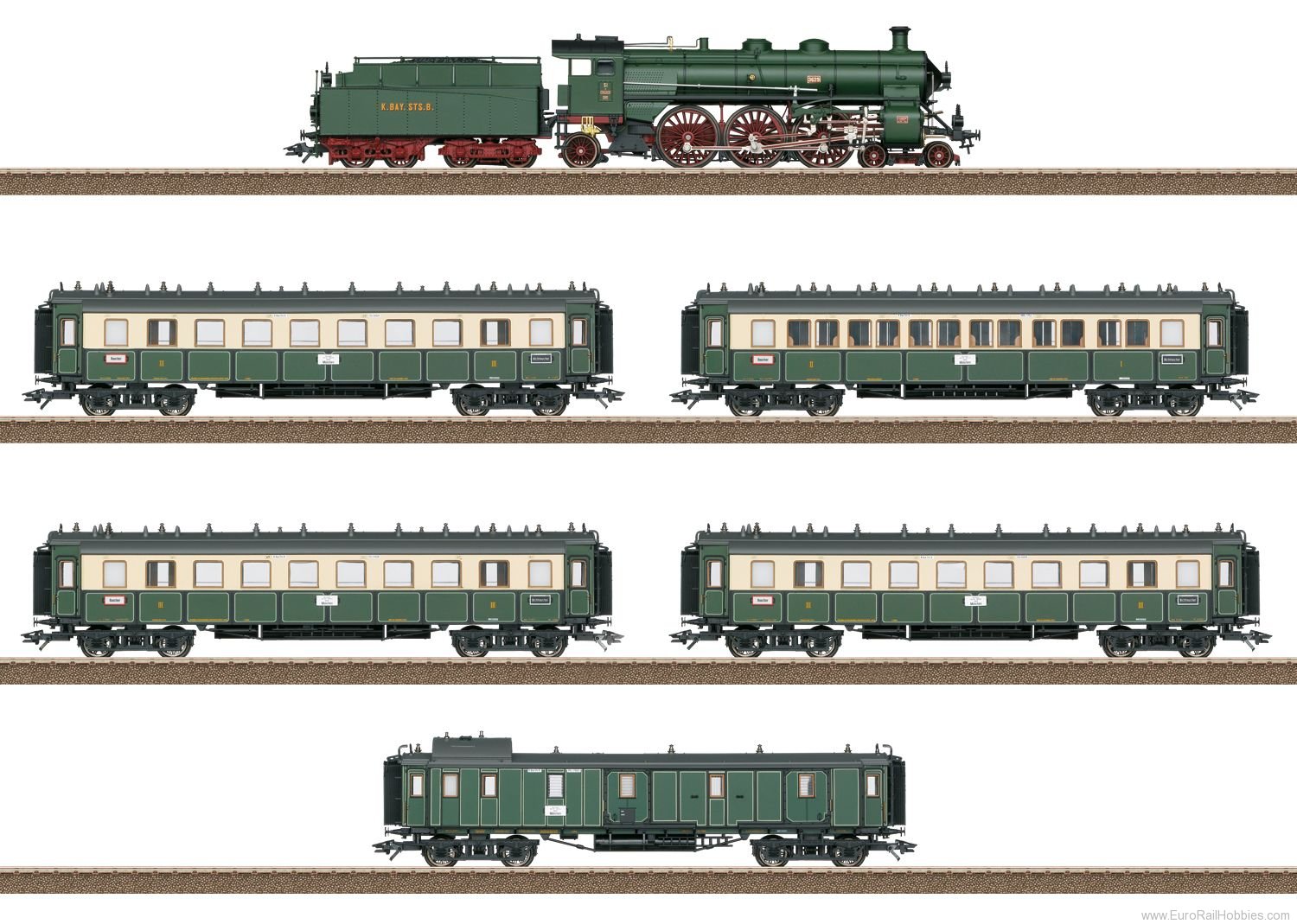 Trix 21360 K.Bay.Sts.B. Bavarian Express Train Set (VERY