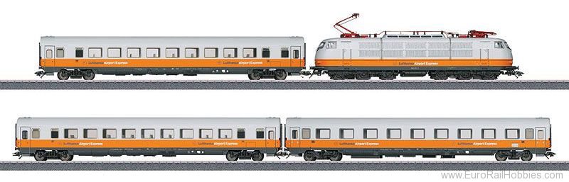 Trix 21680 HO Lufthansa Airport Express Train Set