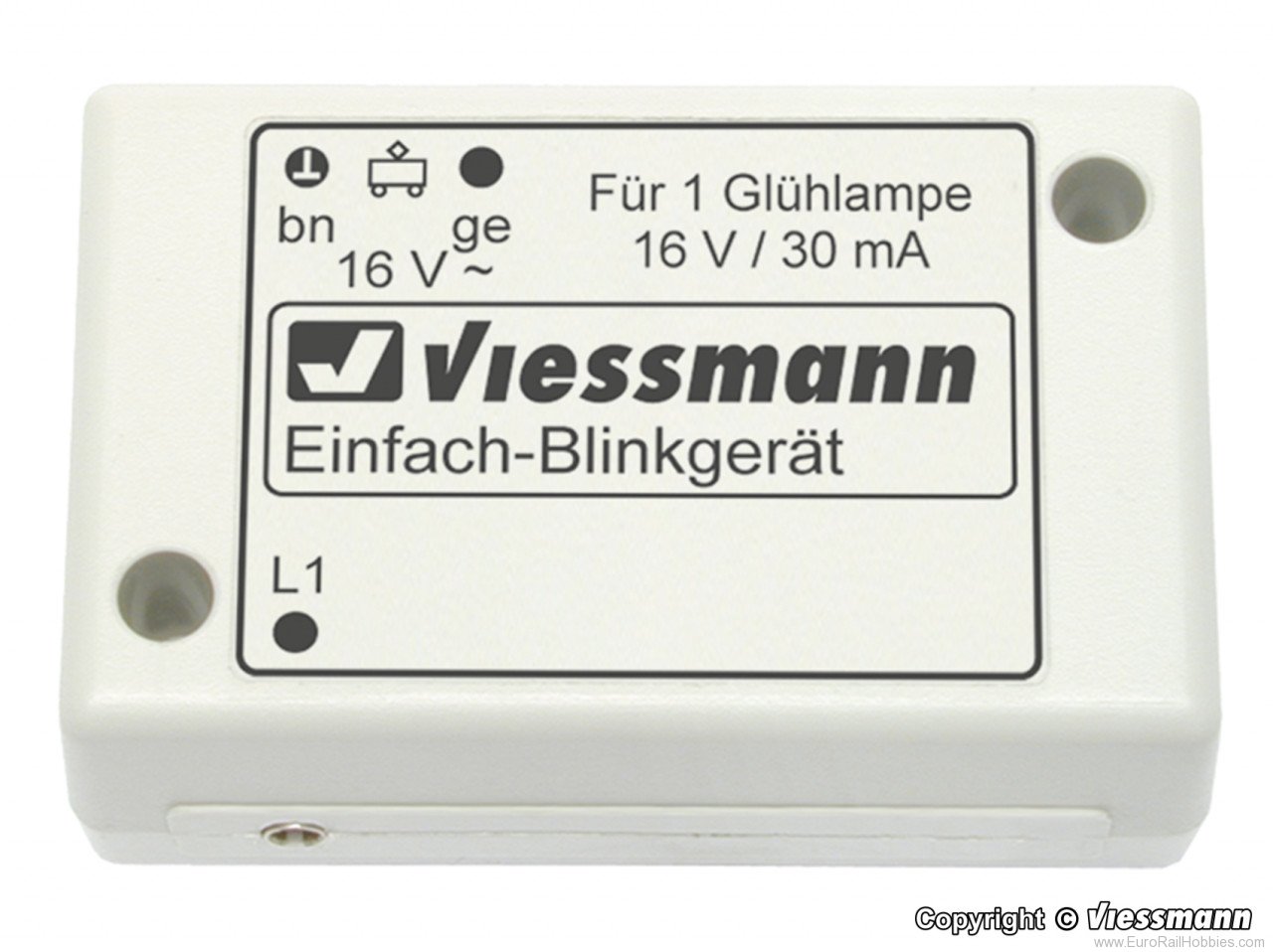 Viessmann 5035 N Single blinker unit with one blue bulb