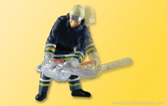 Viessmann 5141 HO Fireman with chain saw, moving (e-Motion)
