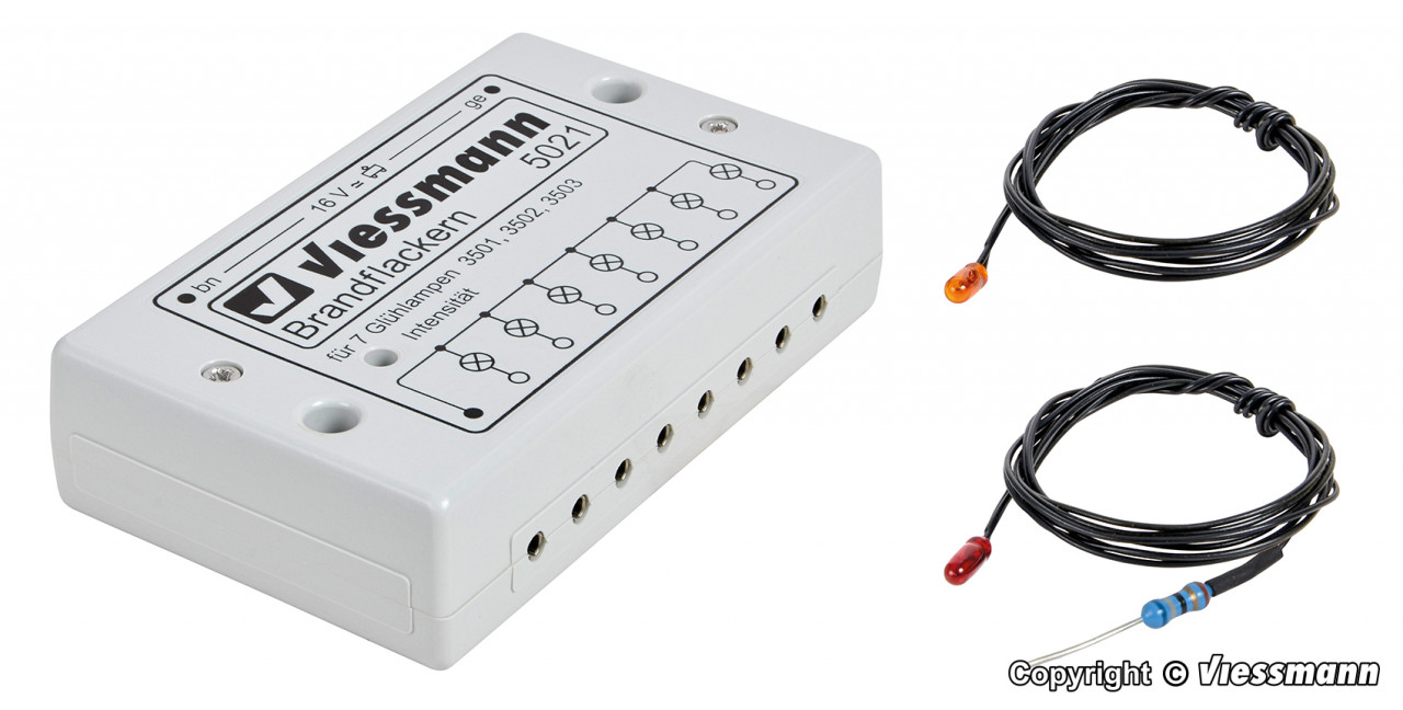 Viessmann 5021 HO Brand fire