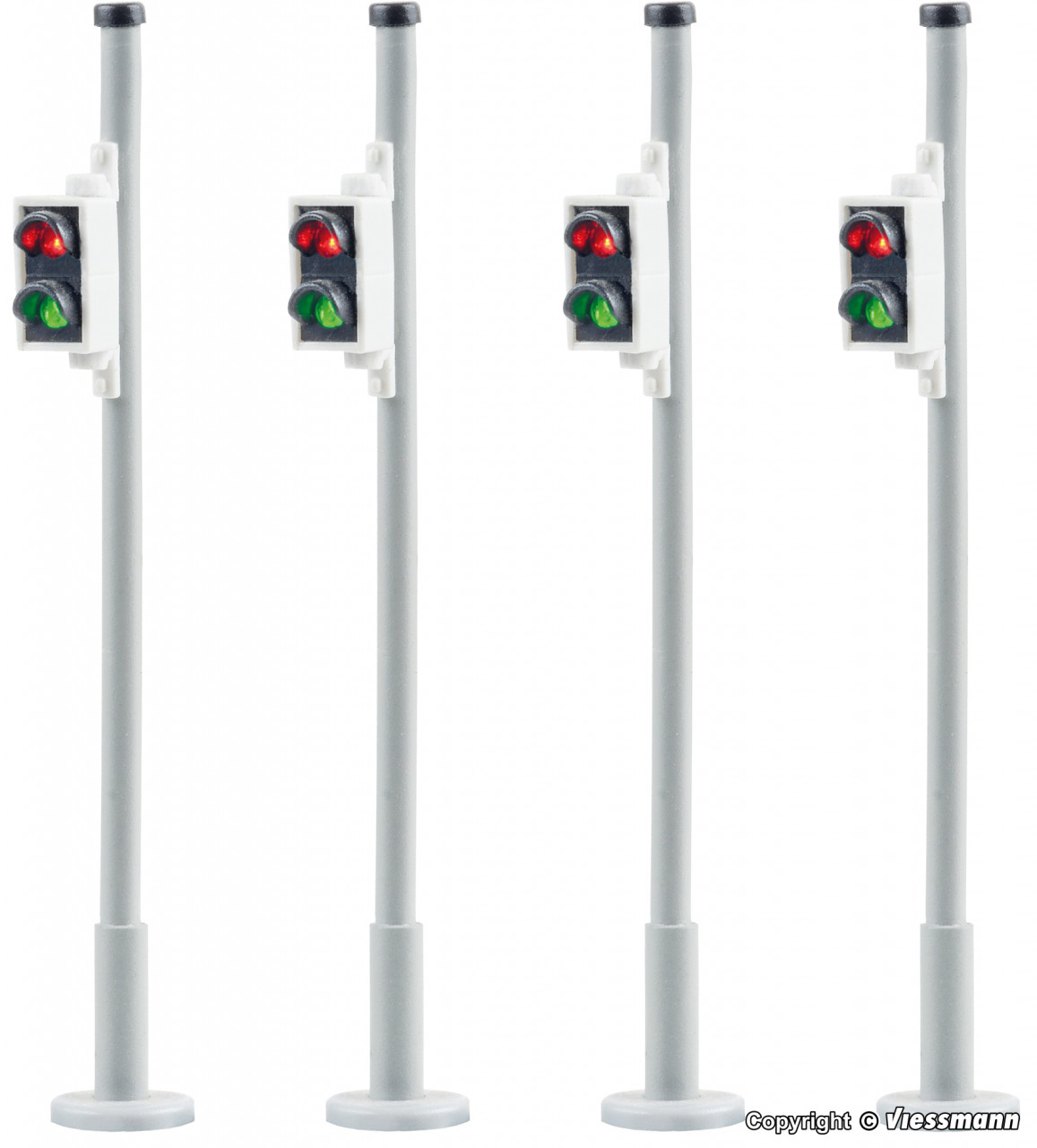Viessmann 5096 HO Pedestrian signal, 4 pieces, only suitable