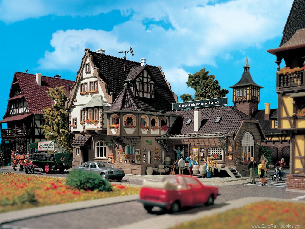大特価放出！ Vollmer 3697 HO Liquer Store 建物