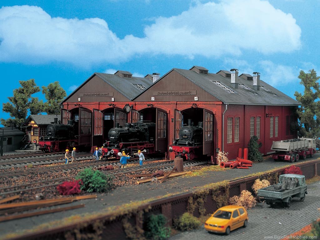 Vollmer 5759 HO 4 Road Engine Shed