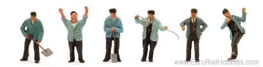 Artitec 10.306 Steam Locomotive Personnel (6 Figures Unpaint