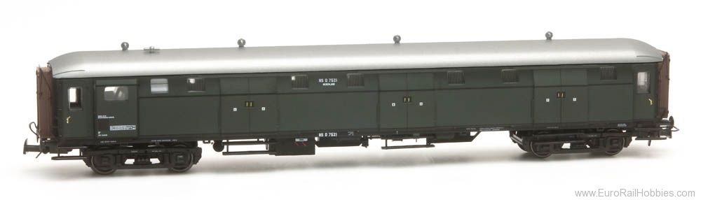 Artitec 20.290.01 Stalen D 6-doors baggage car D 7521 green