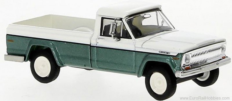 Brekina 19818 Jeep Gladiator B white, metallic green, 1968