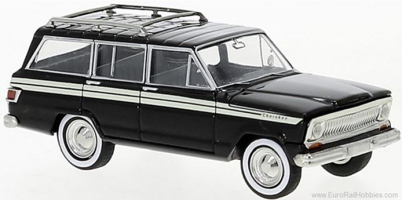 Brekina 19867 Jeep Wagoneer B Cherokee black, 1968