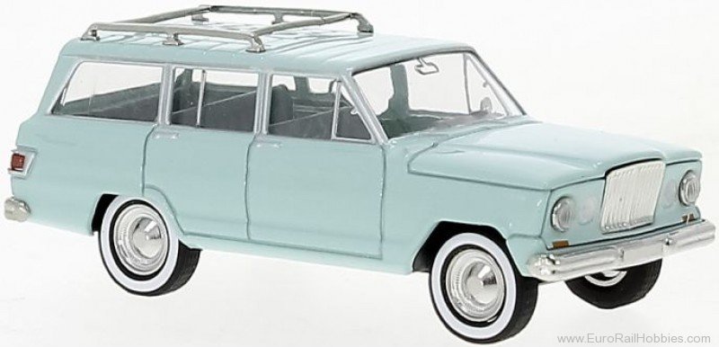 Brekina 19868 Jeep Wagoneer A light green, 1964