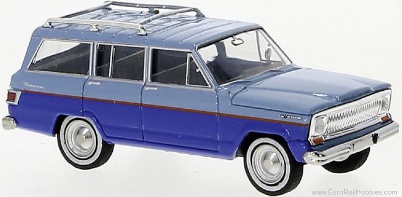 Brekina 19871 Jeep Wagoneer B light blue, blue, 1968