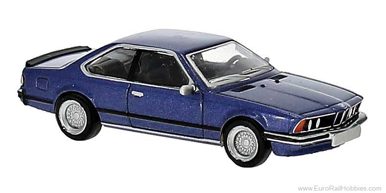 Brekina 24351 1977 BMW 635i 2-Door - Blue