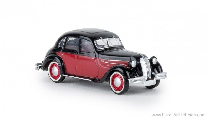 Brekina 24555 BMW 326, black / red, TD